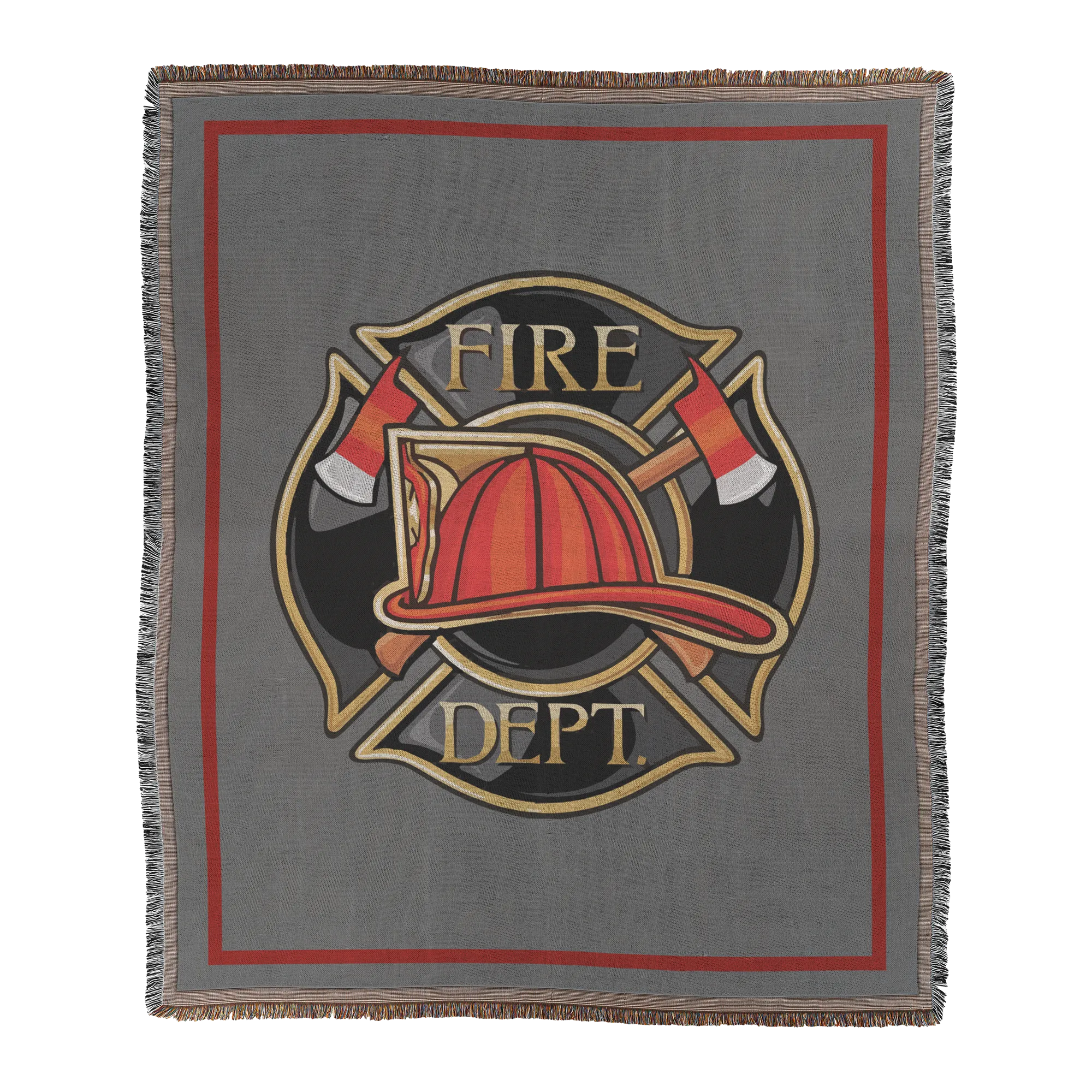 Fire Dept. Woven Blanket