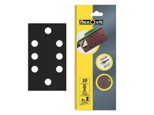 Flexovit 1/3 Sanding Sheets Quick Release Medium Grit (Pack Of 6)