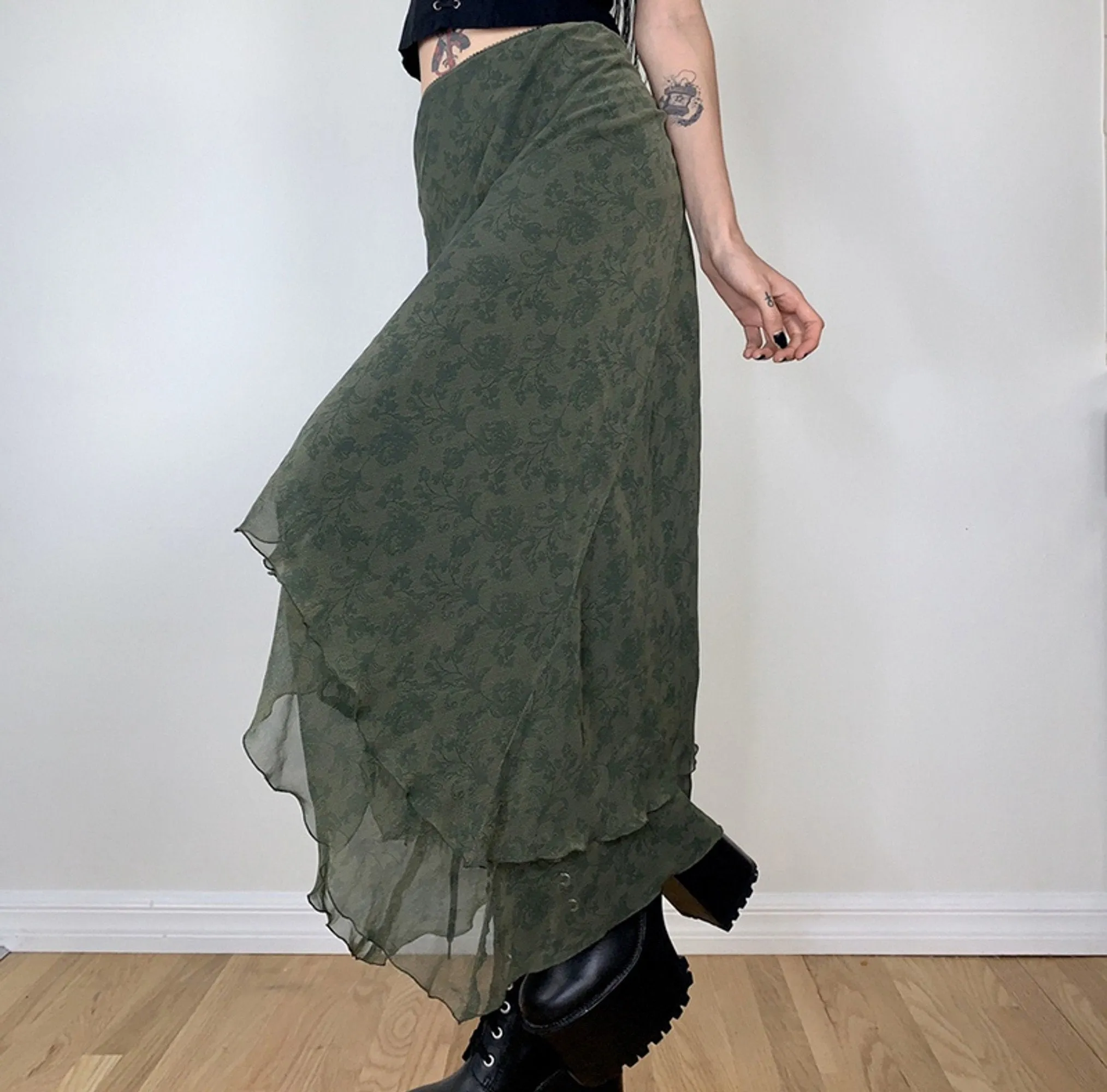 Floral Print Skirt