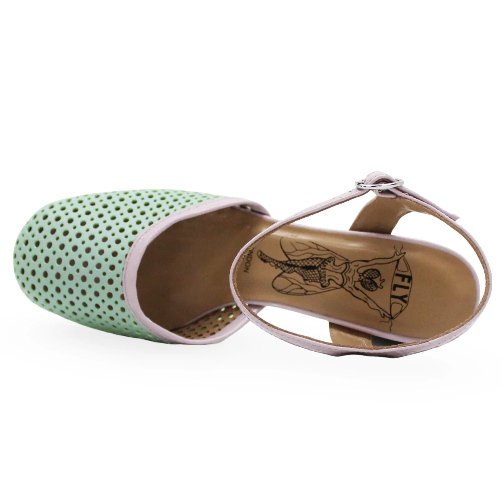 Fly London ELZA241FLY Kaiser Leather Women's Heels Sandals