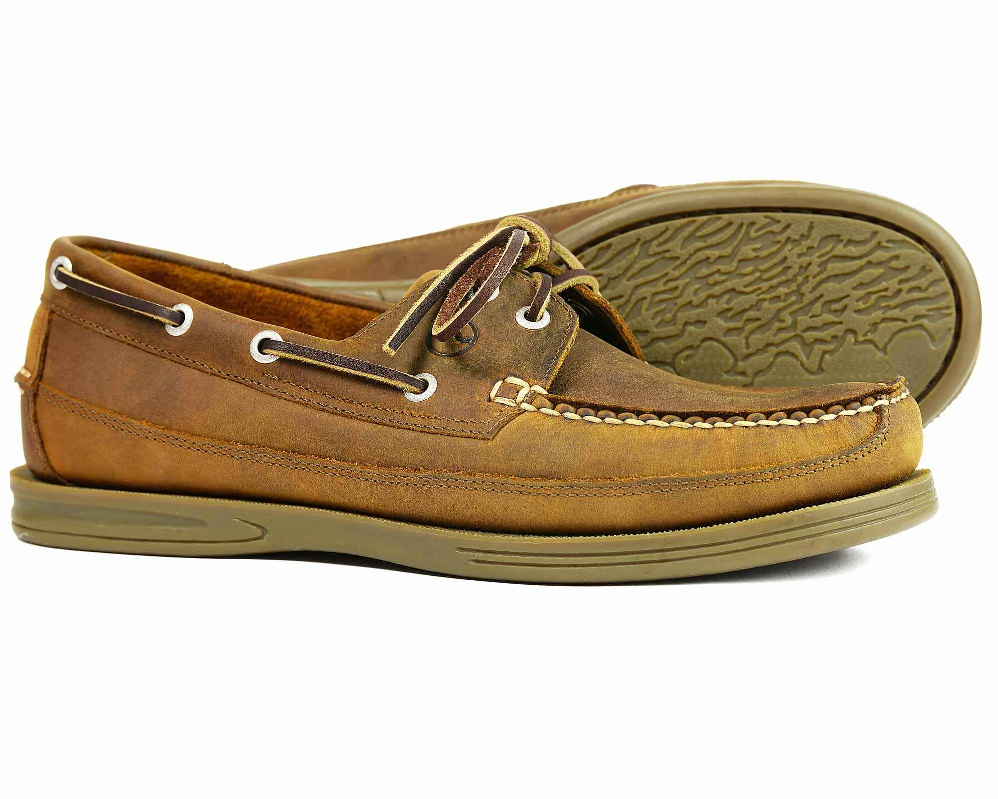 Fowey WIDE Sand Nubuck Boat Shoe