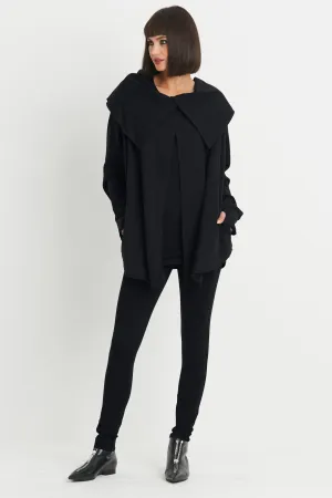 French Terry Scarf Collar Jacket