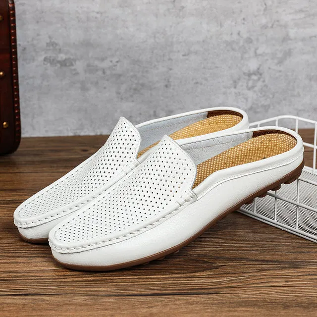 Genuine Leather Driving Flat Non-slip Loafers