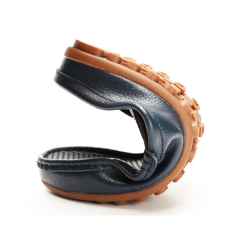 Genuine Leather Driving Flat Non-slip Loafers