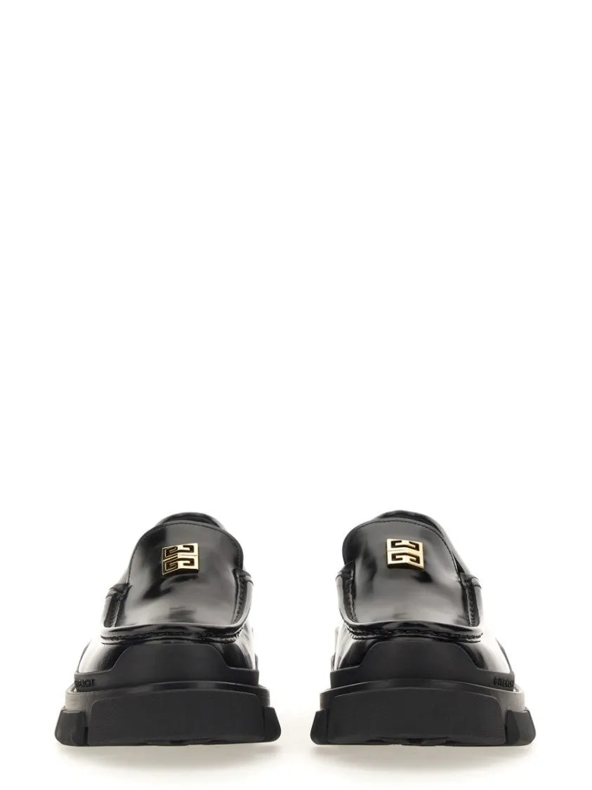 Glossy Leather Moccasins