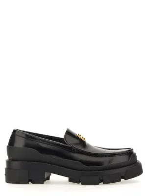Glossy Leather Moccasins