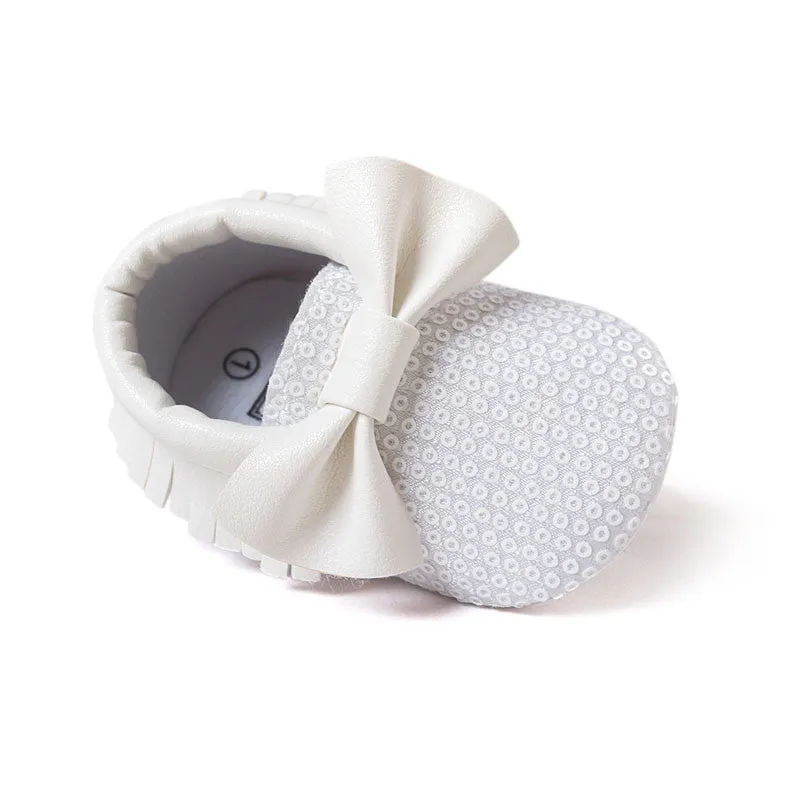 Handmade Soft Bottom Fashion Tassels Baby Moccasin born Babies Shoes 19-colors PU leather Prewalkers Boots