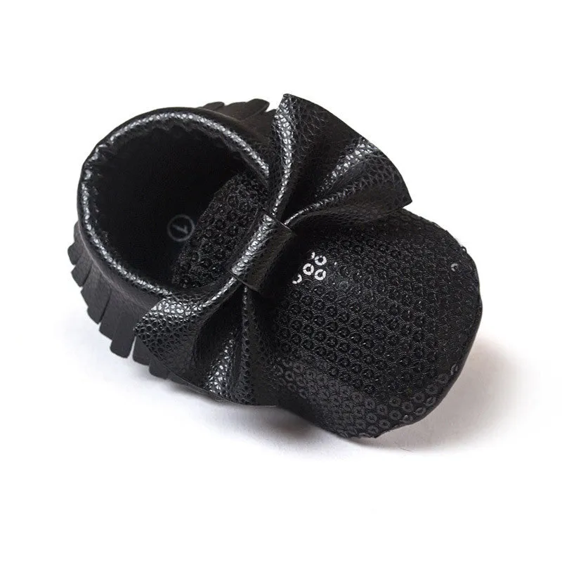 Handmade Soft Bottom Fashion Tassels Baby Moccasin born Babies Shoes 19-colors PU leather Prewalkers Boots