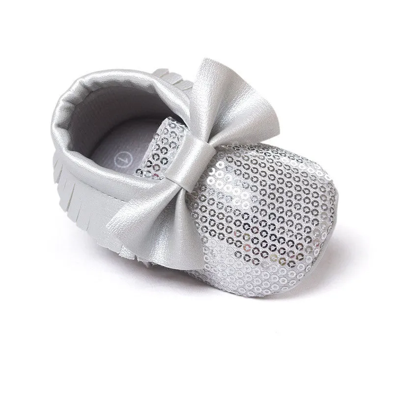 Handmade Soft Bottom Fashion Tassels Baby Moccasin born Babies Shoes 19-colors PU leather Prewalkers Boots