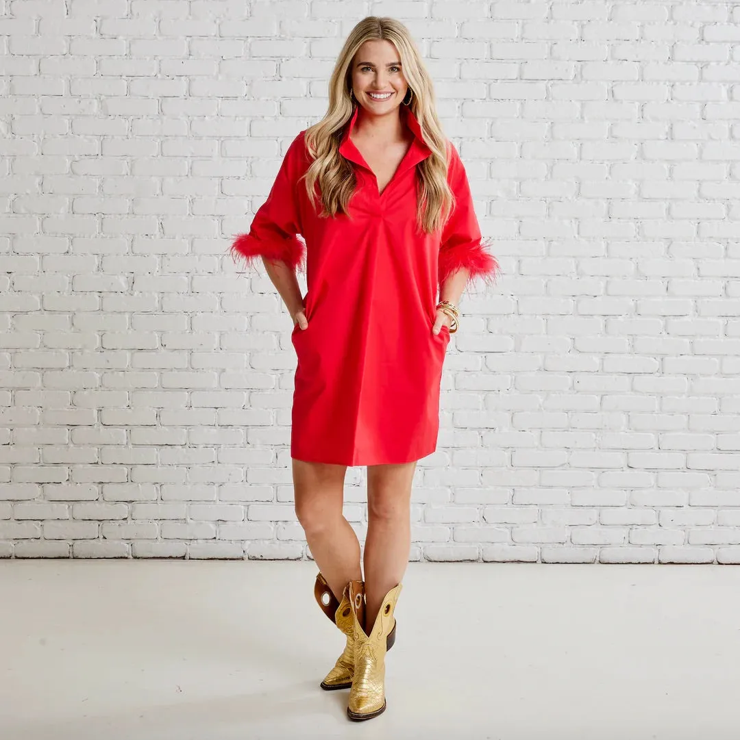 HEATHER FEATHER DRESS