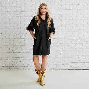 HEATHER FEATHER DRESS