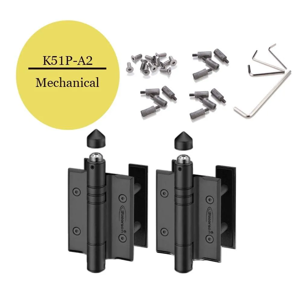 Heavy Duty Self Closing Gate Hinges for Wood | 6ft | SS304 | K51P-A2 | 2 Pack