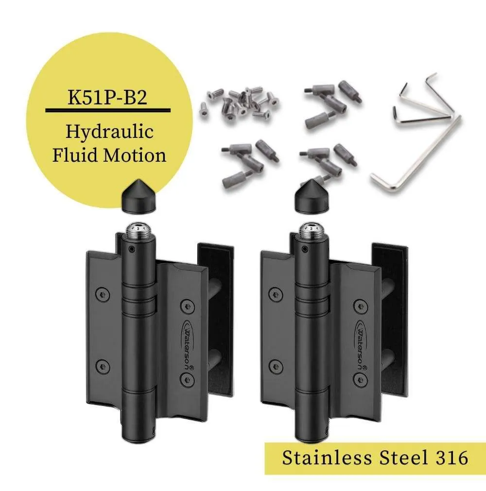 Heavy Duty Stainless Steel Marine Hinges | 6ft | K51P-316-B2 | 2 Pack