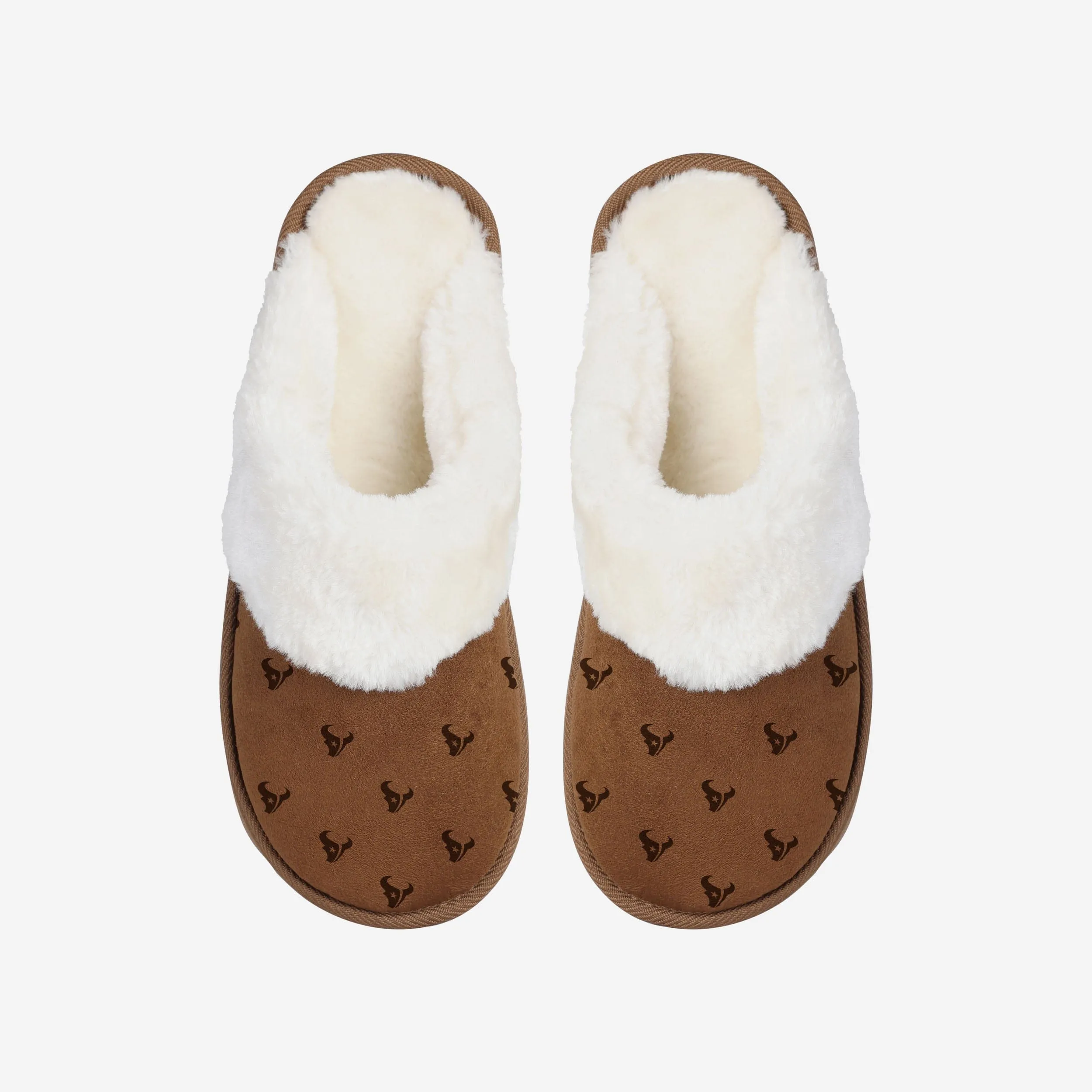 Houston Texans Womens Repeat Logo Moccasin Slipper