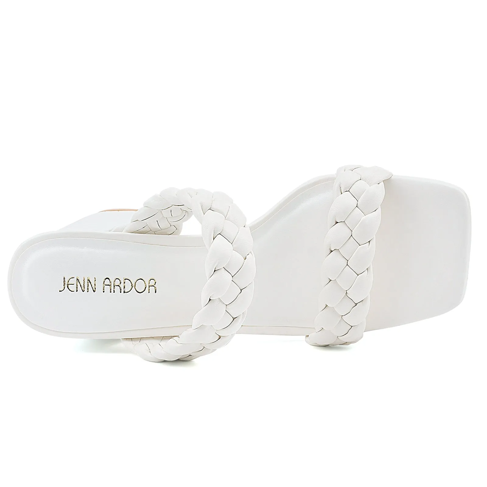 JENN ARDOR Women's Heeled Sandals Chunky Heel Square Toe
