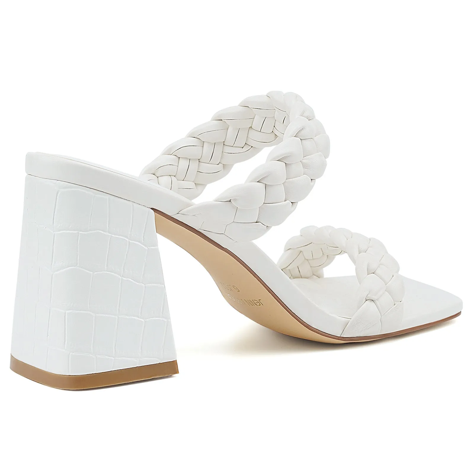 JENN ARDOR Women's Heeled Sandals Chunky Heel Square Toe