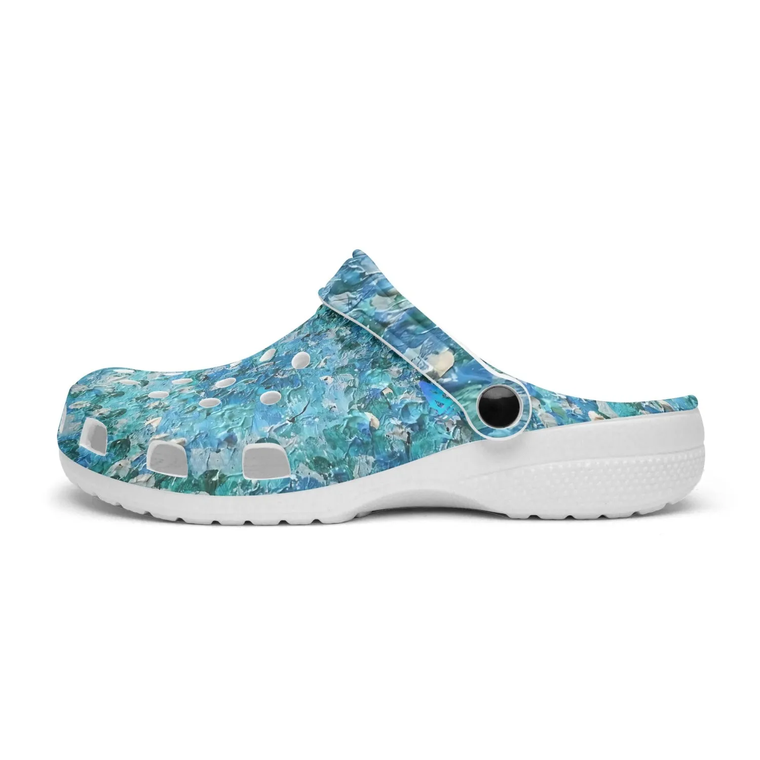Jess Lewis Abstract Blues Rok-Clogs