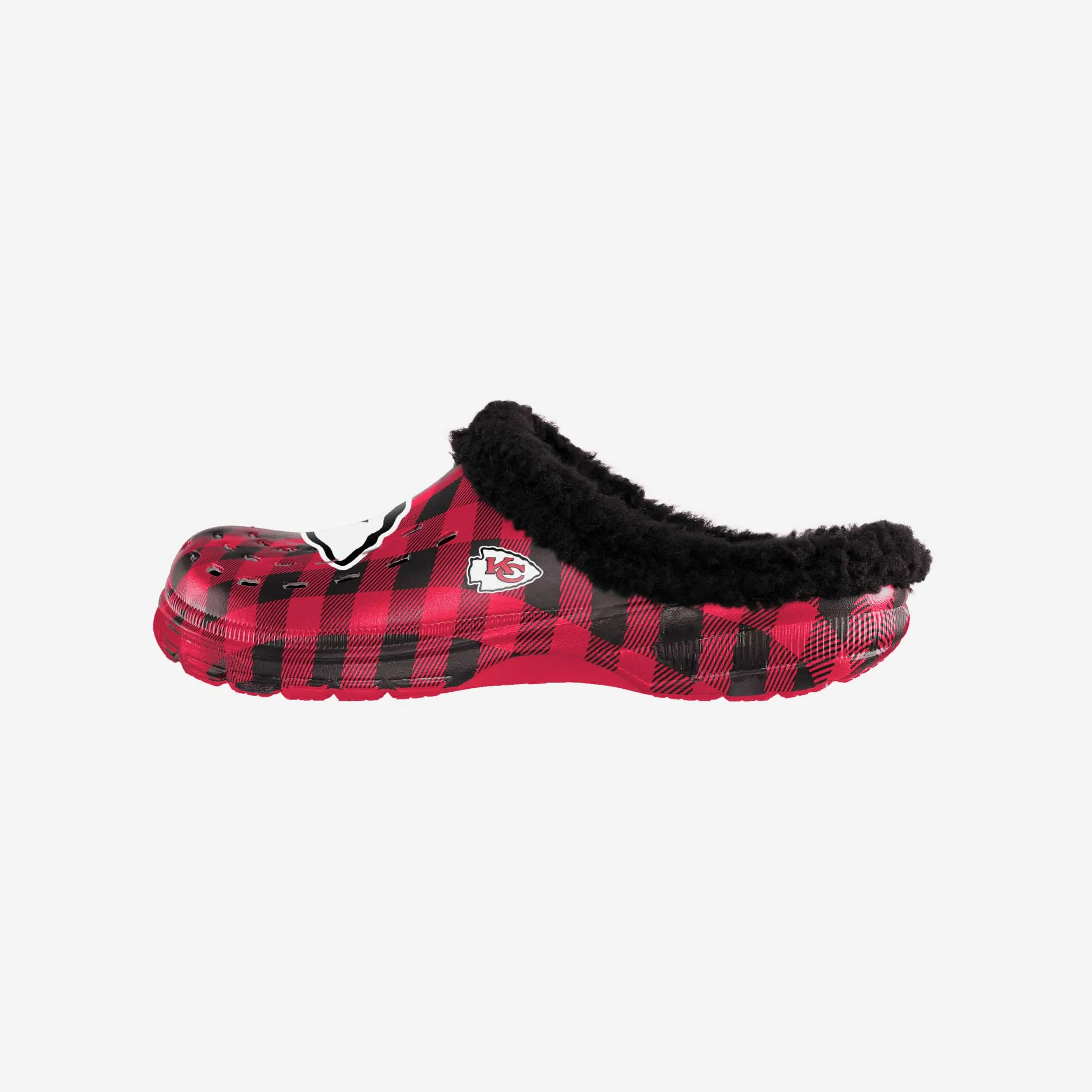Kansas City Chiefs Sherpa Lined Buffalo Check Clog