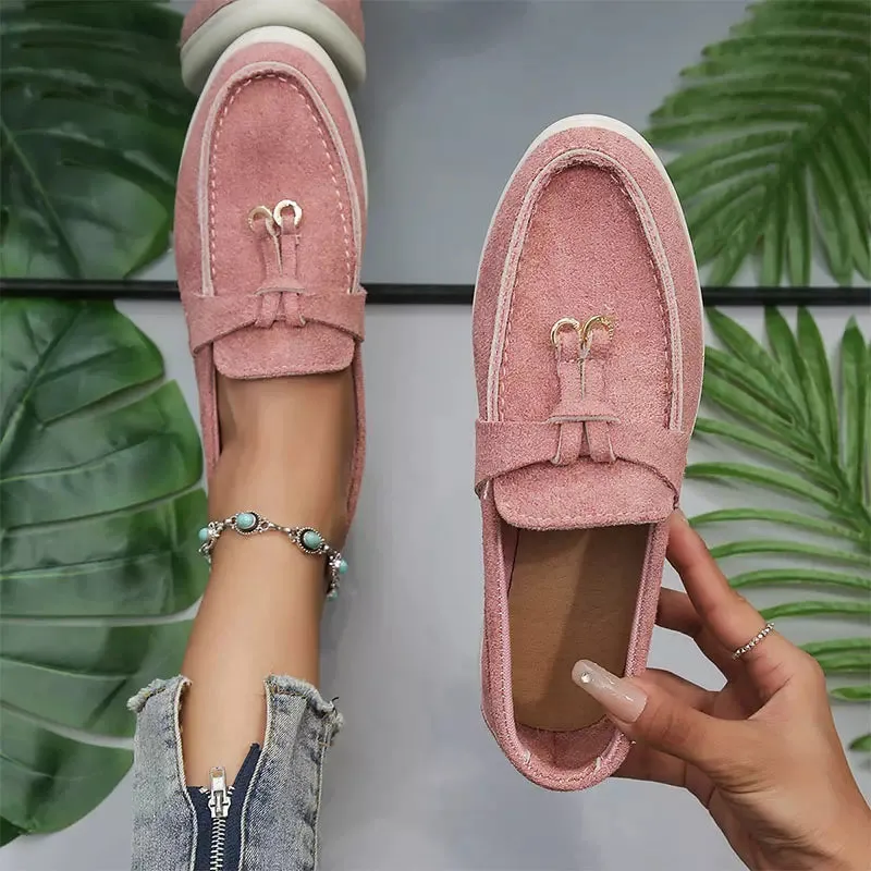 Ladies leather moccasins