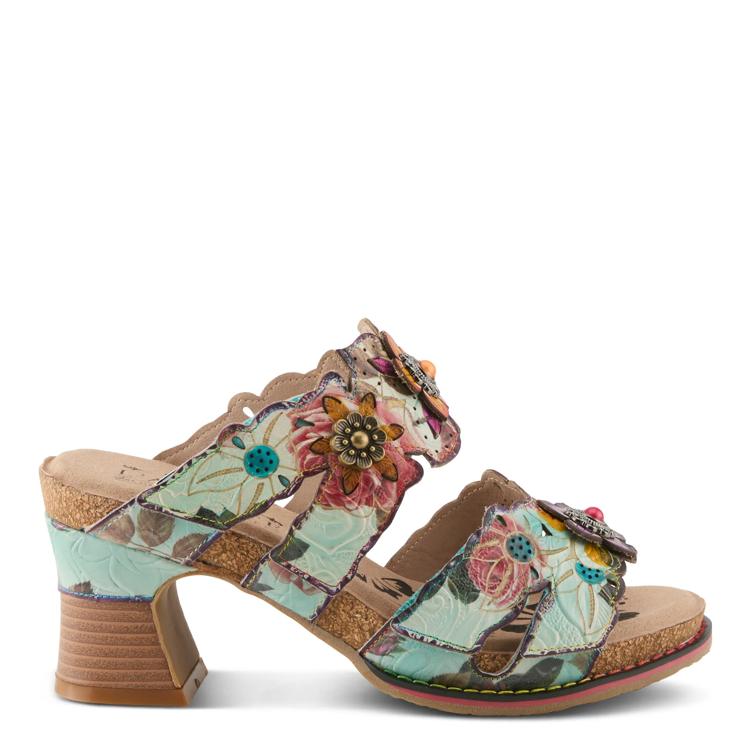 L'Artiste Radiating Platform Sandals Slides