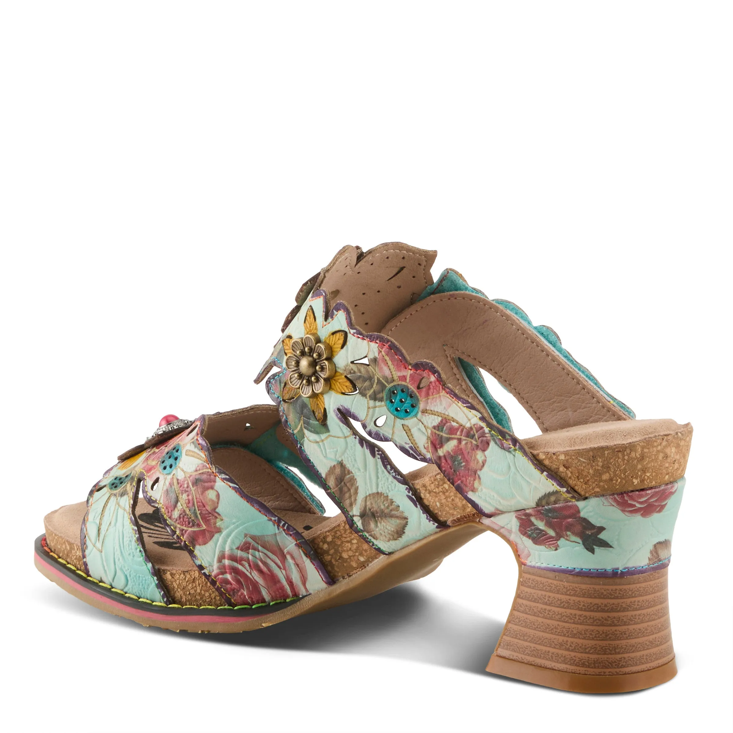 L'Artiste Radiating Platform Sandals Slides