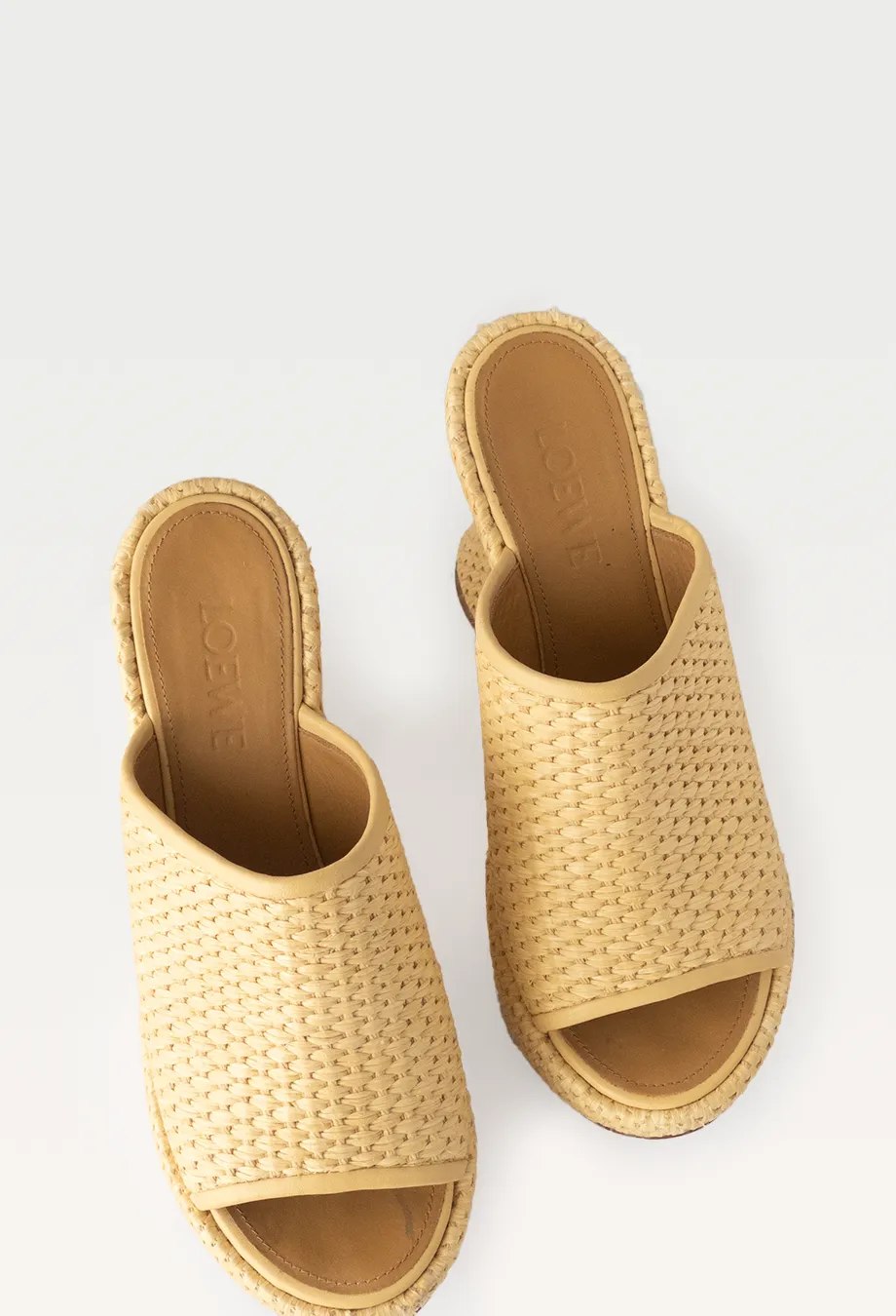 Loewe x Paula's Ibiza Raffia Platforms RRP$1400