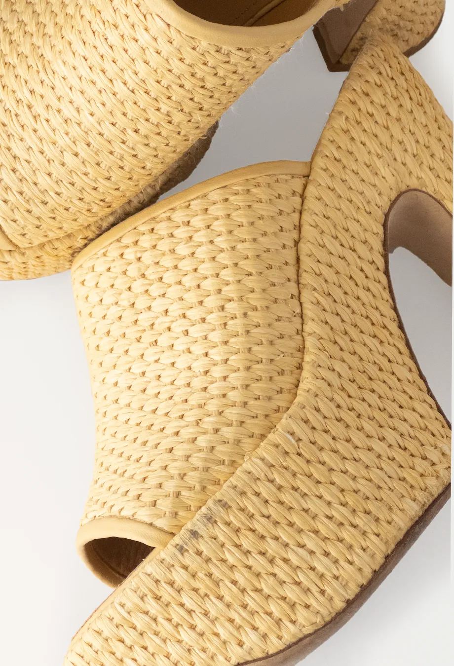 Loewe x Paula's Ibiza Raffia Platforms RRP$1400