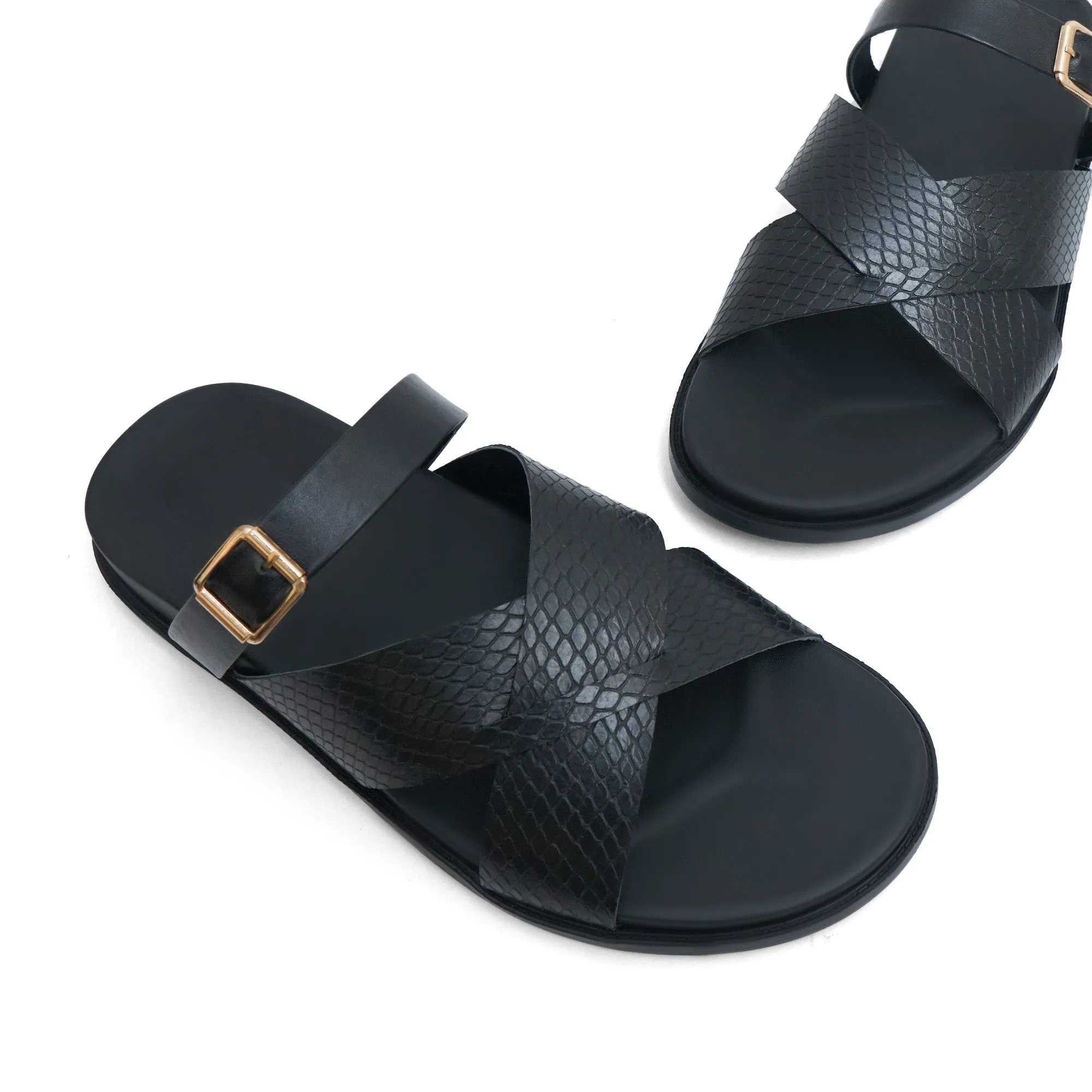 LS Pure Leather Handmade Vintage Chappal LS-6200