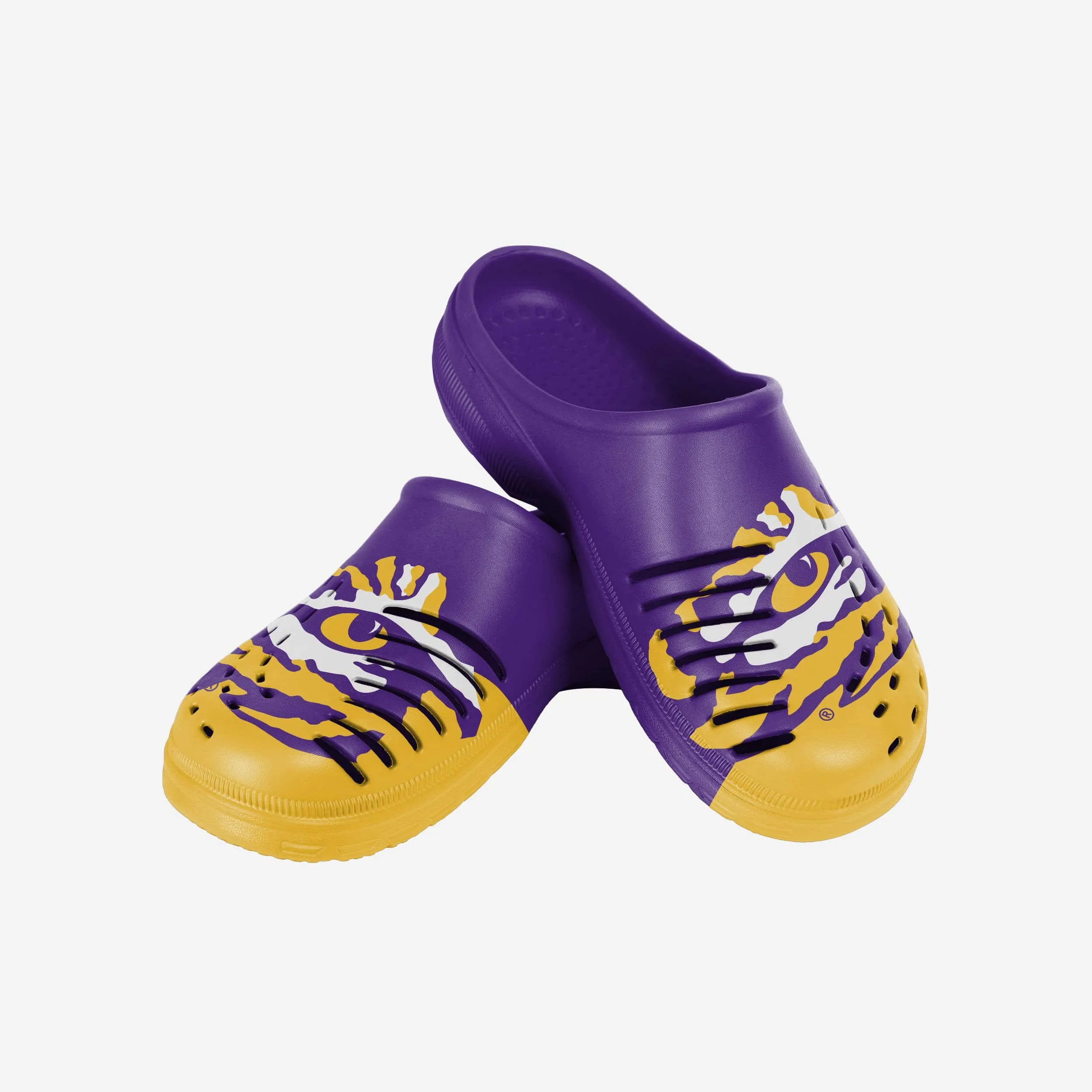 LSU Tigers Colorblock Big Logo Clog