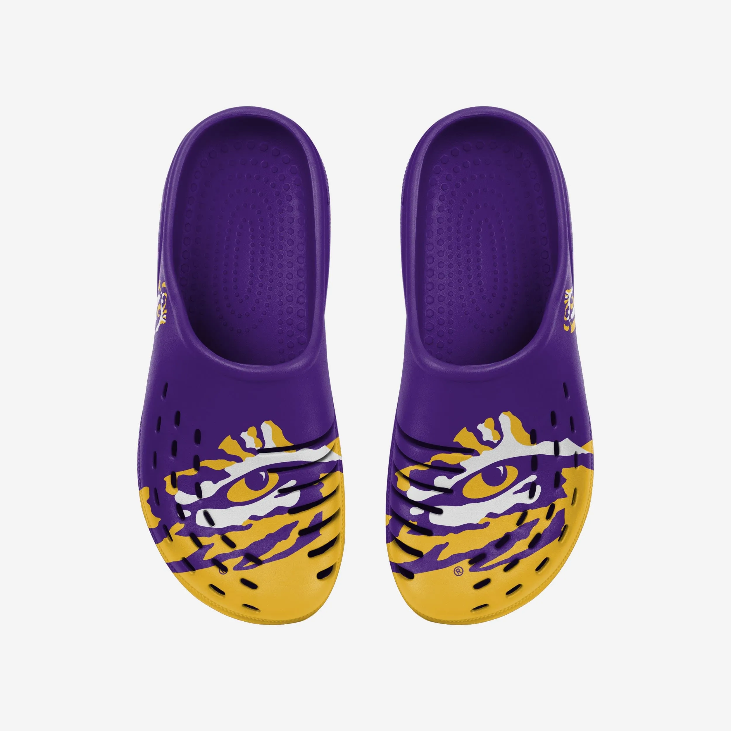 LSU Tigers Colorblock Big Logo Clog