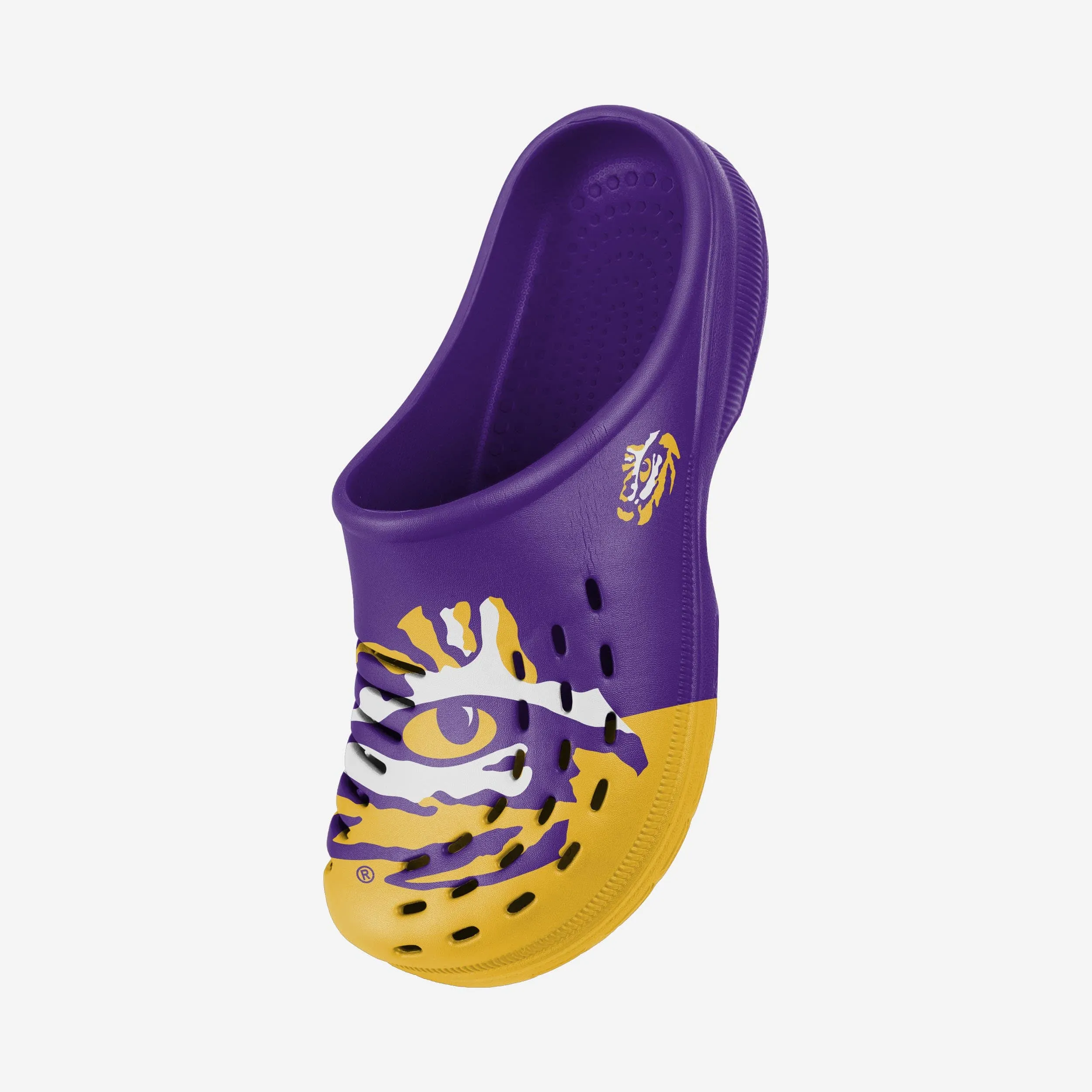 LSU Tigers Colorblock Big Logo Clog