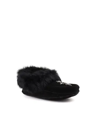 Manitobah — Tipi Suede Moccasin - Black