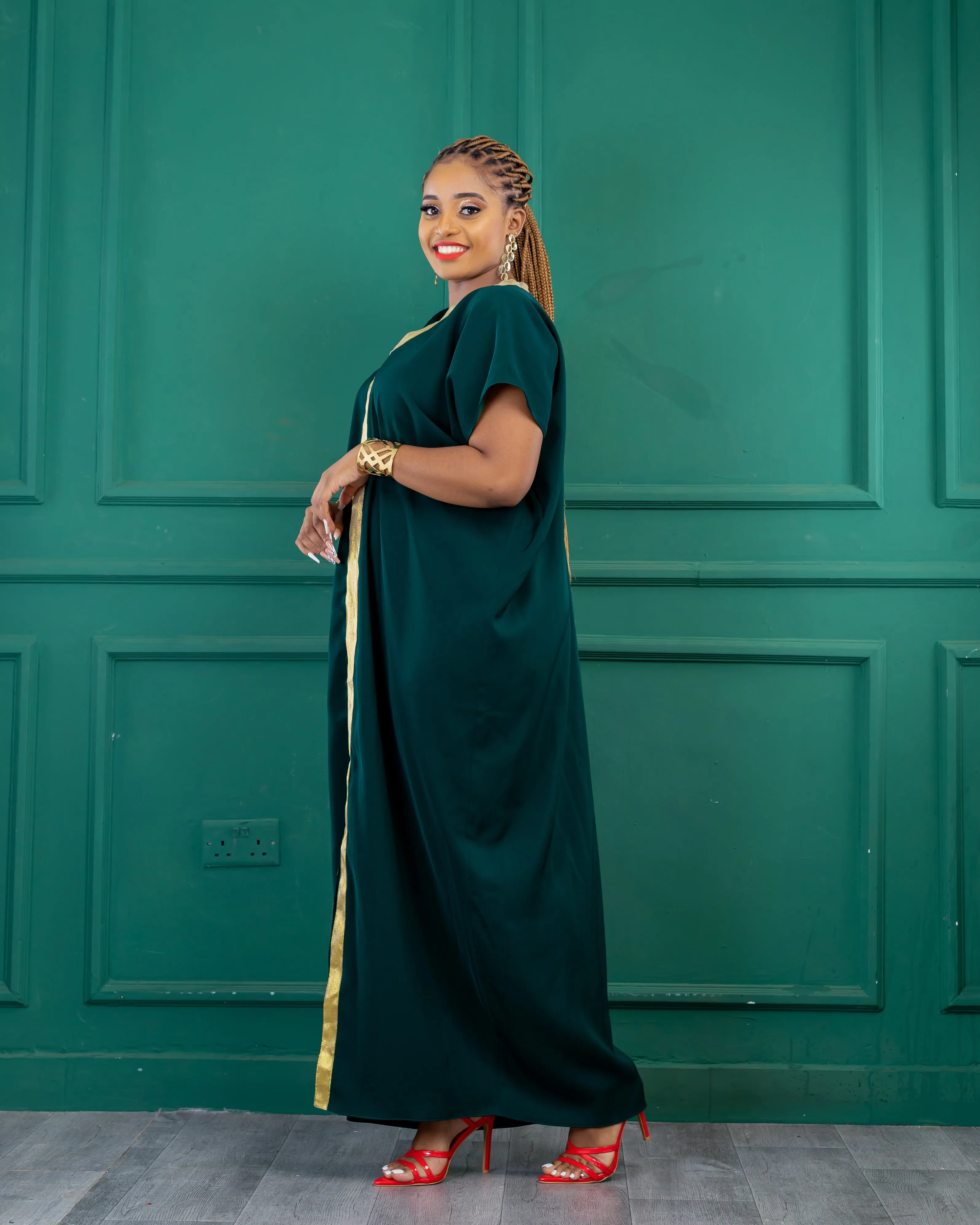 Matisi Arabic Dress - Emerald Green