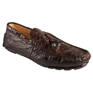 Mauri 3514 Genuine Ostrich Radica Moccasin Testa Di Moro