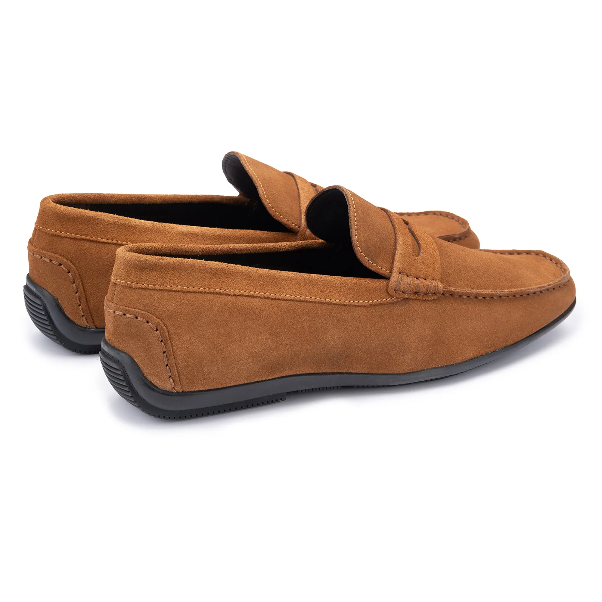 McQueen Cognac Driving Moccasins