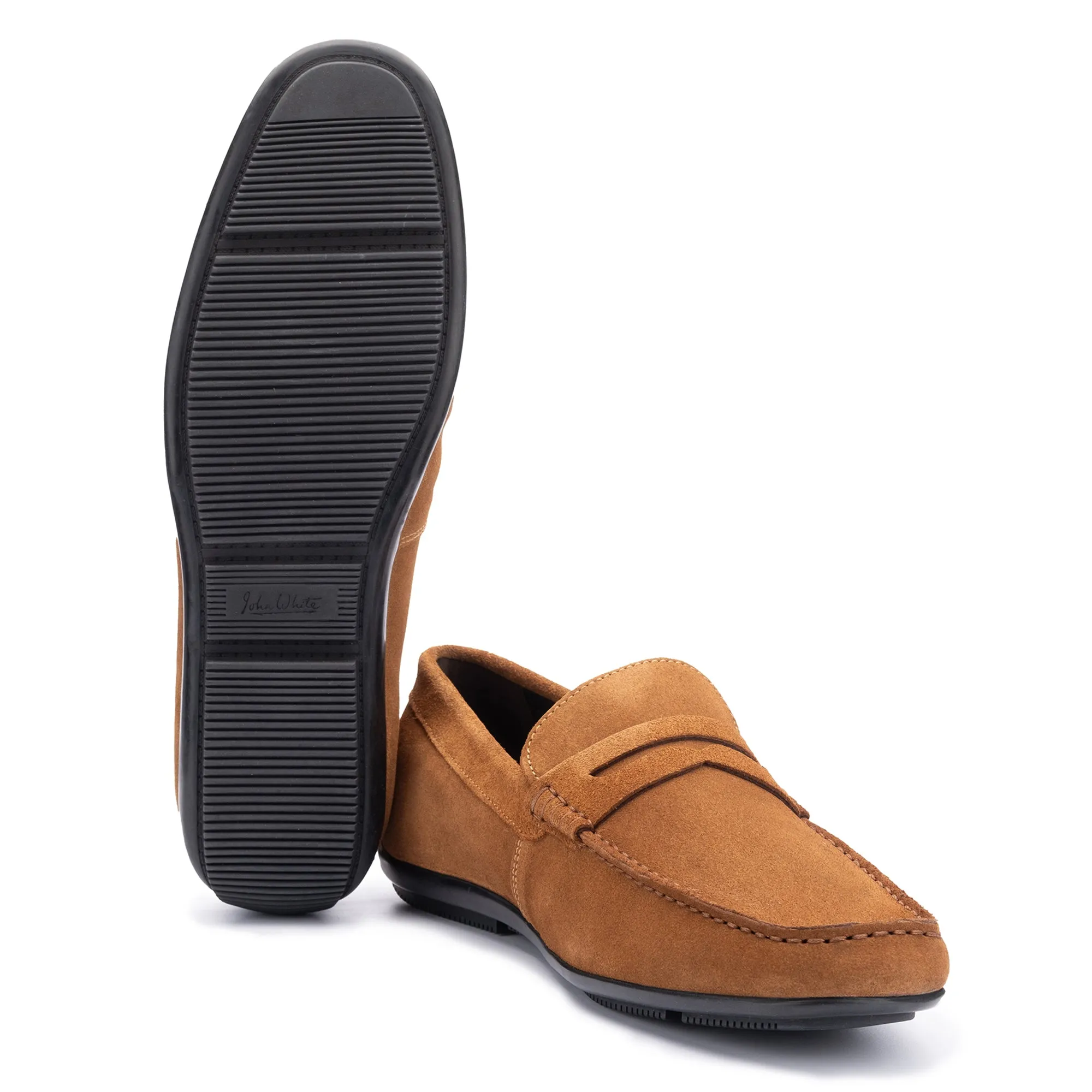 McQueen Cognac Driving Moccasins