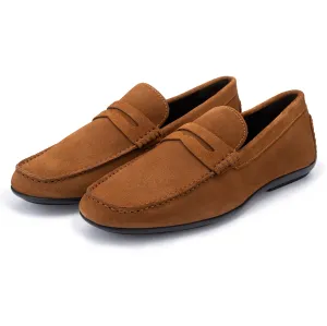 McQueen Cognac Driving Moccasins