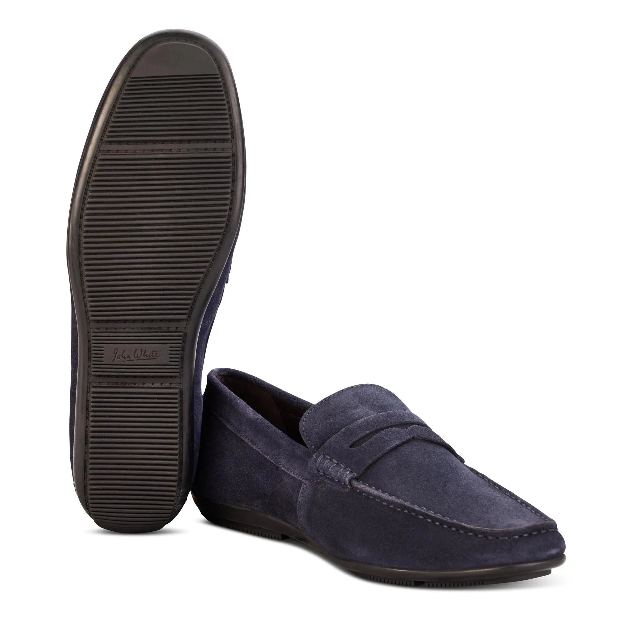 McQueen Navy Driving Moccasins