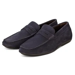 McQueen Navy Driving Moccasins