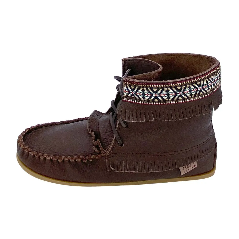 Men's Moose Hide Leather Moccasin Boots