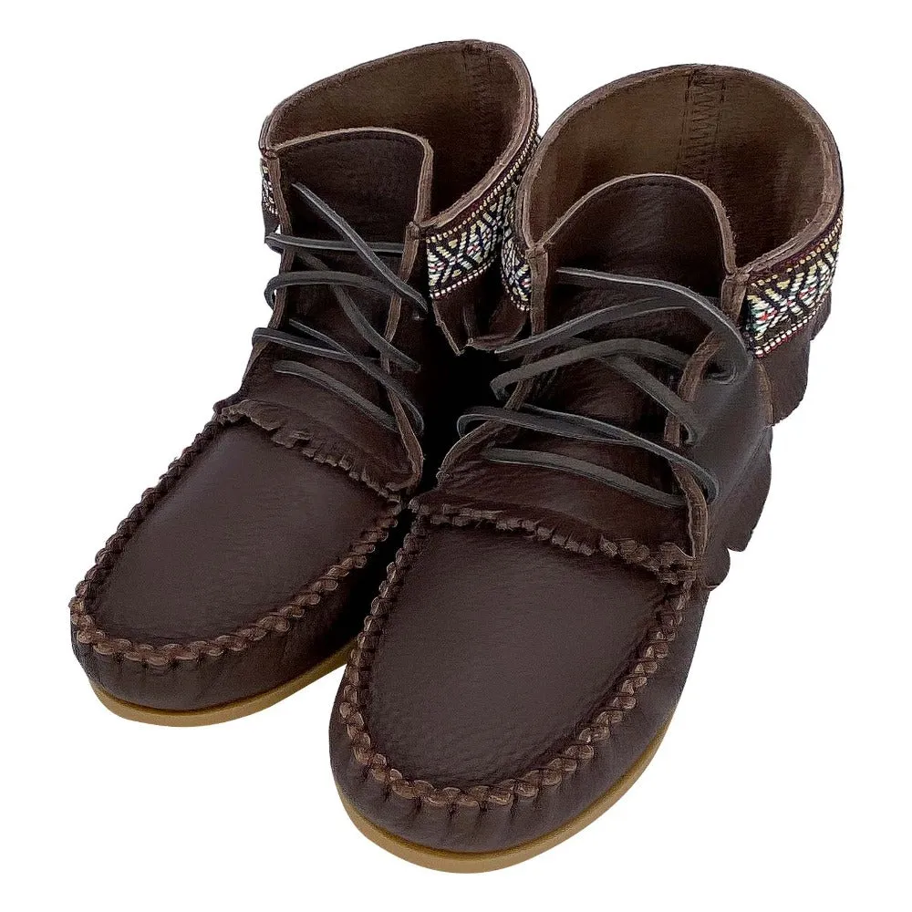 Men's Moose Hide Leather Moccasin Boots