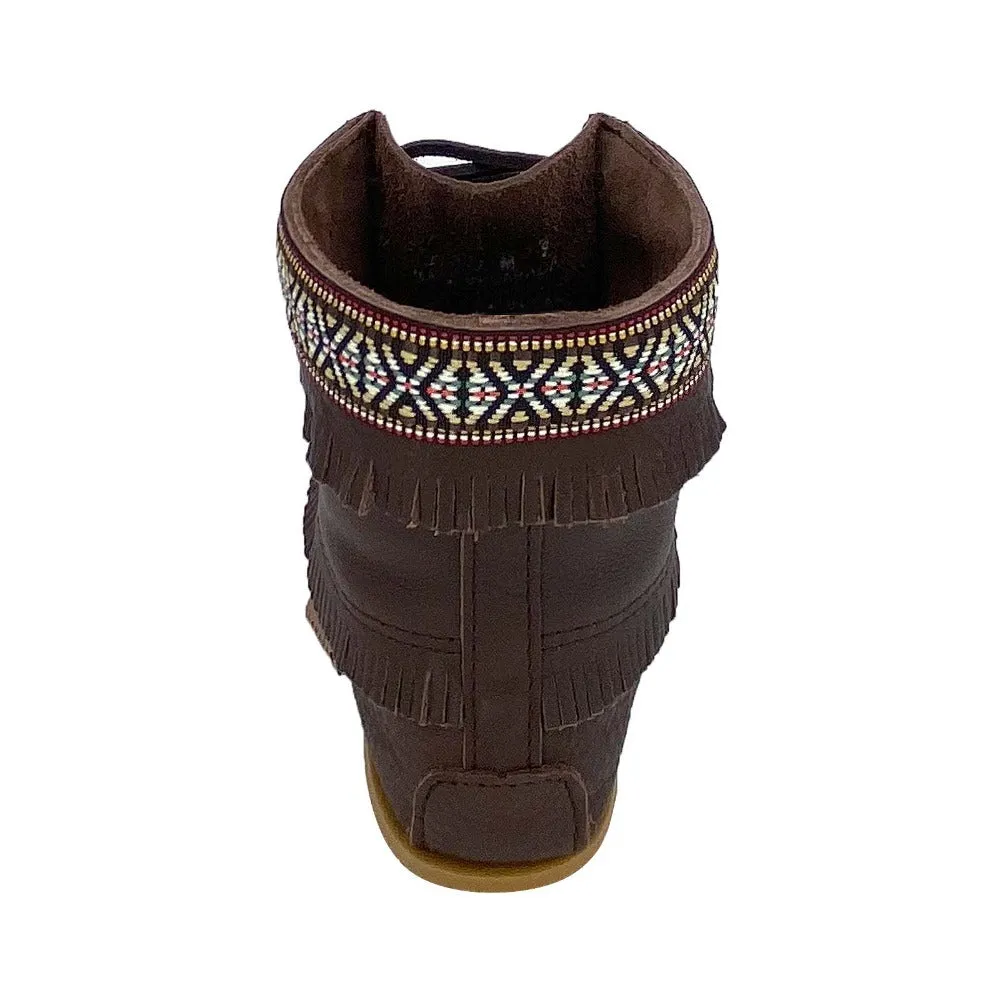Men's Moose Hide Leather Moccasin Boots