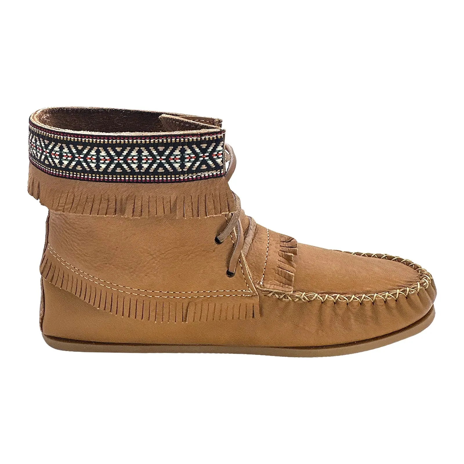 Men's Moose Hide Leather Moccasin Boots
