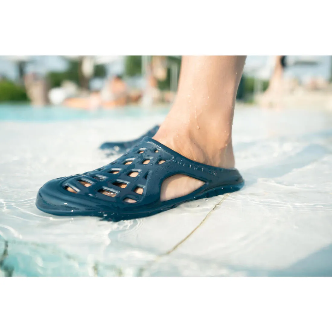 MEN'S POOL CLOGS 100 - NAVY BLUE