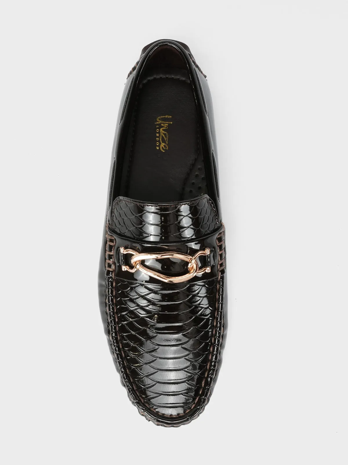 Mens "BRONYA" Buckled Stylish Mocassins