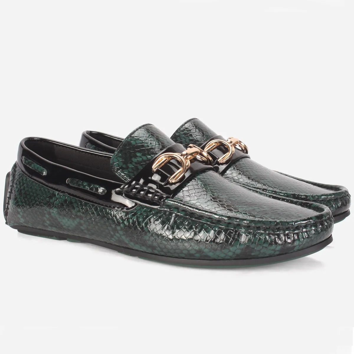 Mens "MARTIN" Textured Slide-in Loafers Shoes