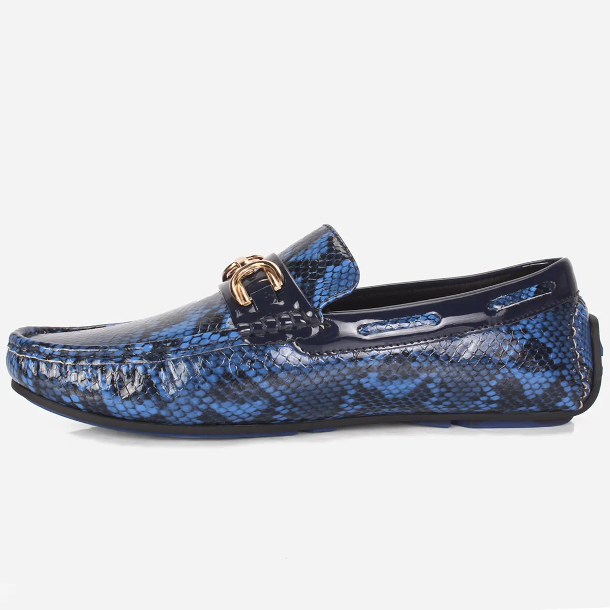 Mens "MARTIN" Textured Slide-in Loafers Shoes