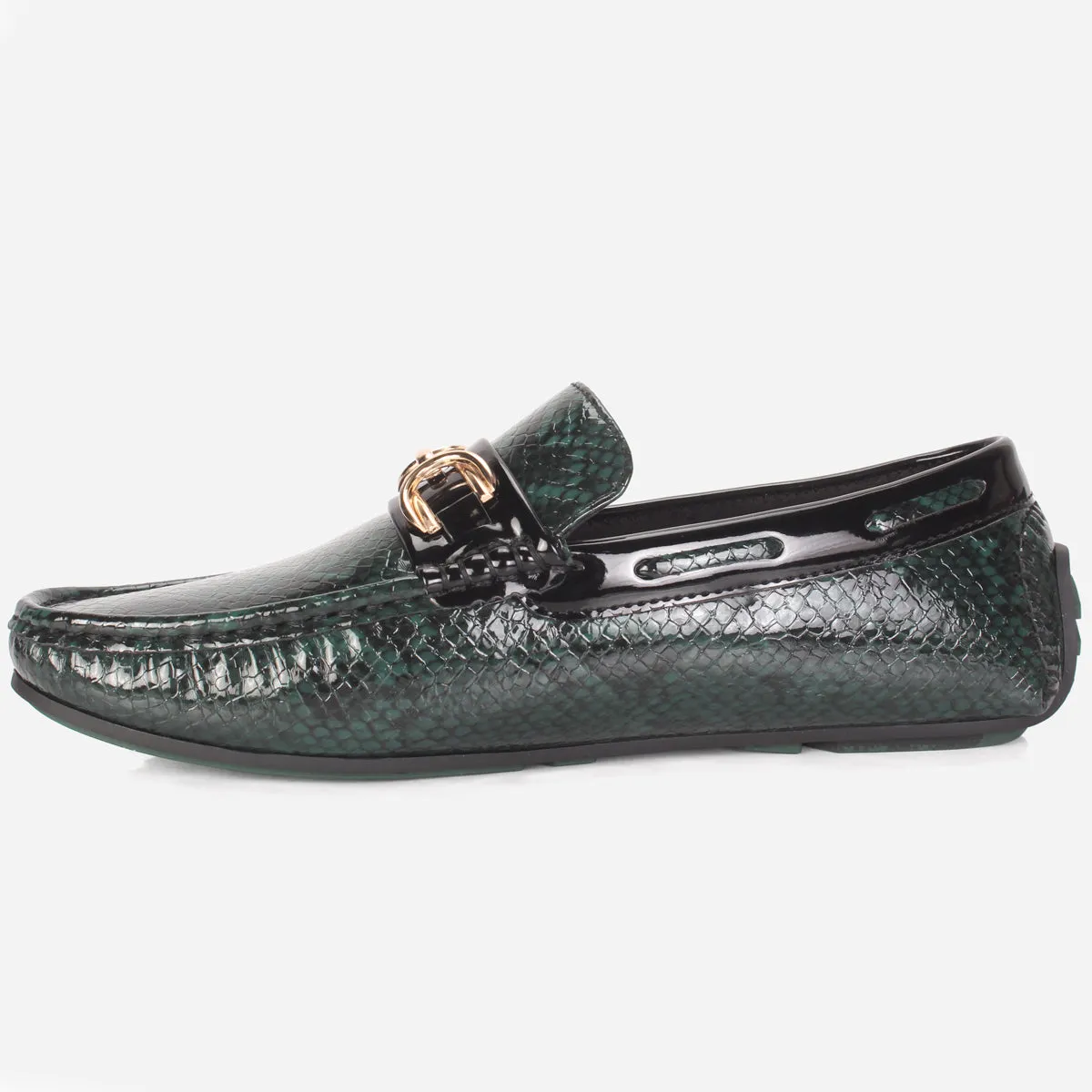 Mens "MARTIN" Textured Slide-in Loafers Shoes