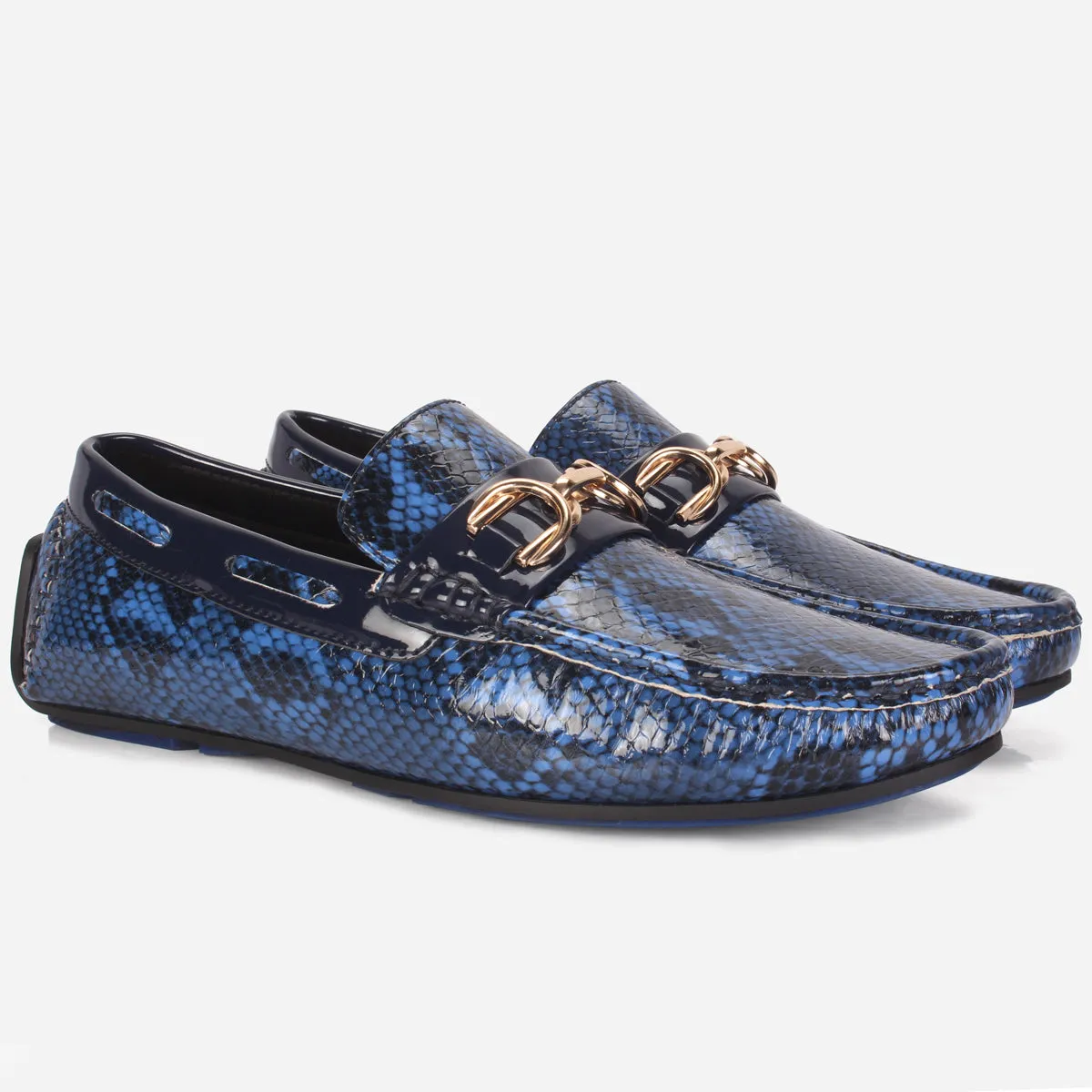 Mens "MARTIN" Textured Slide-in Loafers Shoes