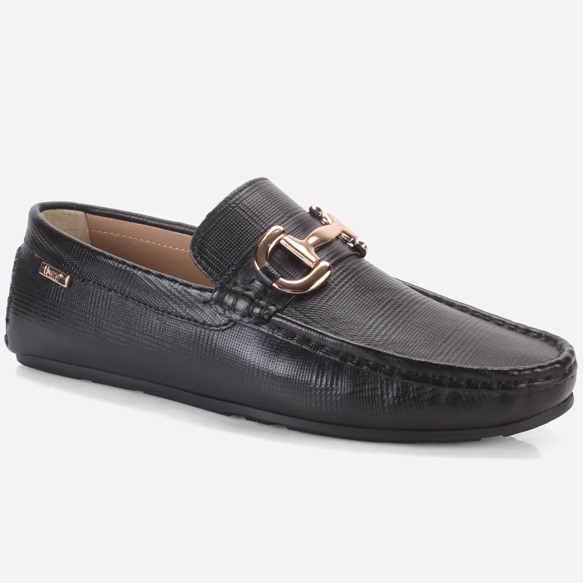 Men's "VERIX" Leather Buckled Moccasins Shoes